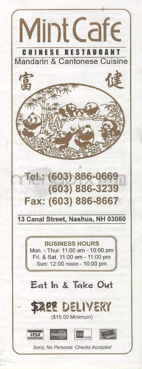mint cafe nashua nh|mint cafe catering menu.
